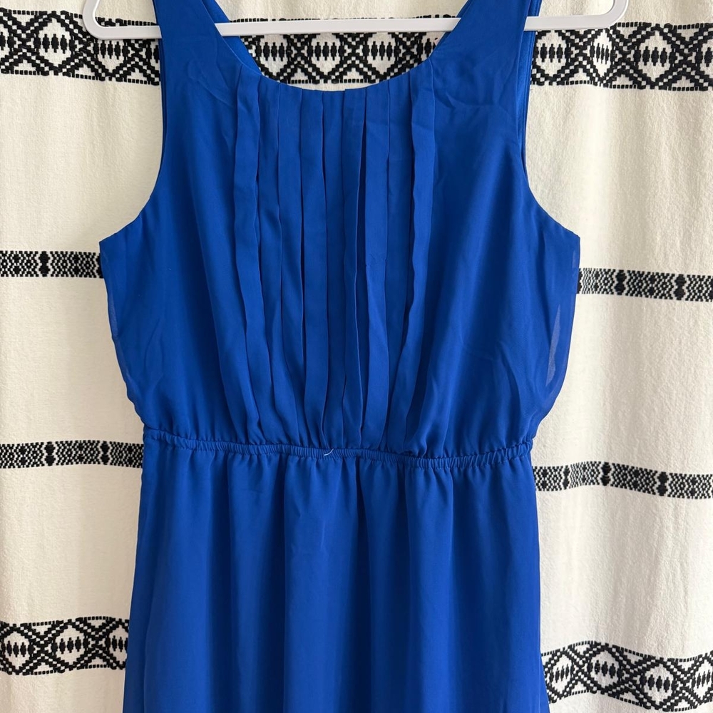Candie's Vibrant Blue Pleated Dress